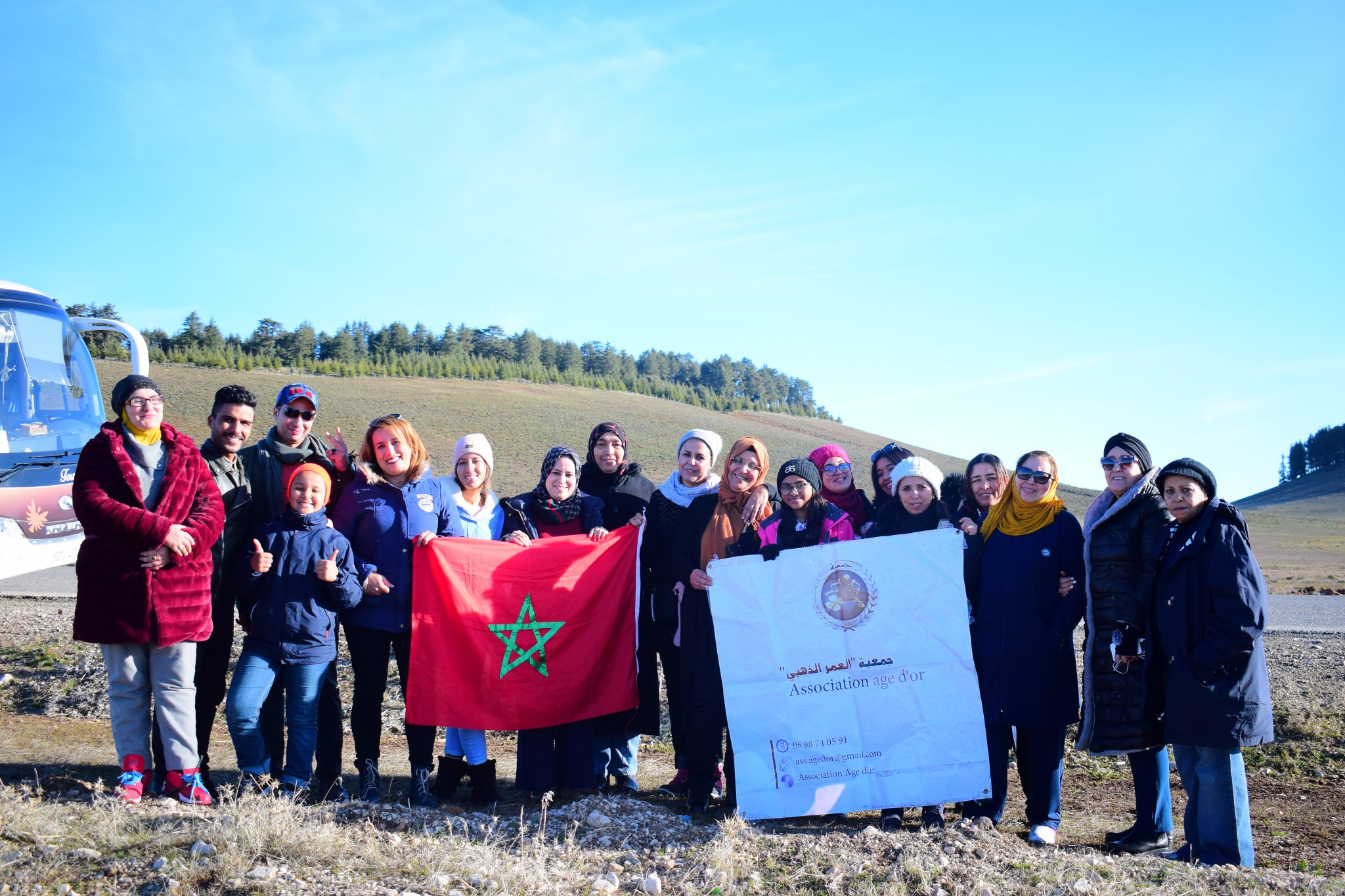 Les membres de l’association réunis lors d’un voyage